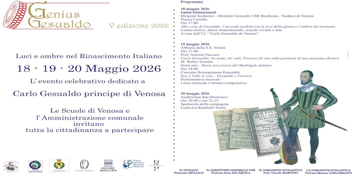 MANIFESTAZIONE GENIUS GESUALDO 2026